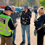 Гвардійці забезпечують порядок на місці ворожого удару в Кременчуці